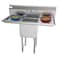 Koolmore 5 in. One compartment Stainless Steel Commercial Sink with Drainboards and Faucet SA151512-15B3FA - alternate 1